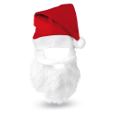 Cappello Babbo Natale con barba Personalizzato