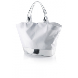 Borsa mare in tessuto 600D con dettagli silver Personalizzata